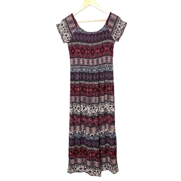 Soft Surroundings Macelo Merlot Bohemian Style Maxi Dress - Picture 5 of 11